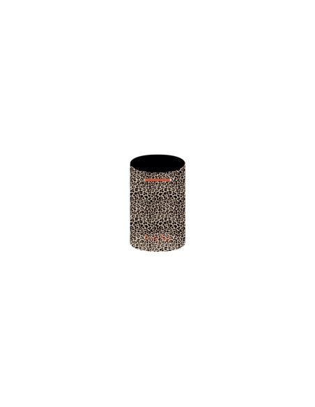 Leopard - Sacca mare classic nude/nero dettagli arancio cm 25 x 25 x 50