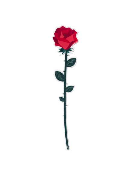Vesta Home - Fiore Rosa Piccola Singola·rosso·9 X 43 H Th. 5 Mm