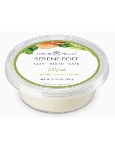 Serene House - Cialda di cera profumata in coppetta Refresh - 30G