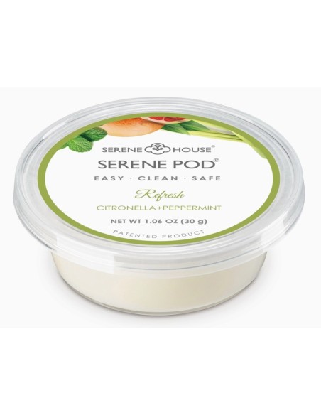 Serene House - Cialda di cera profumata in coppetta Refresh - 30G