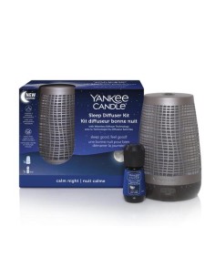 Yankee Candle - Sleep Diffuser Kit Base Effetto Bronzo & Calm Night 2