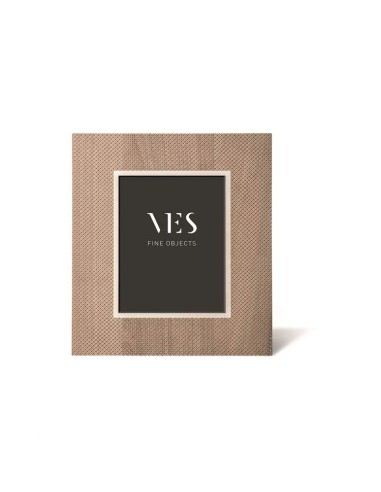 VES -  Portafoto in legno modello Netting Taupe (mis. int. 10x15)