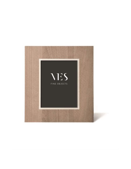 VES -  Portafoto in legno modello Netting Taupe (mis. int. 10x15)