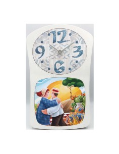 Quadri&Quadri - Orologio da parete "Terra dei Priciosi" 26x43 cm