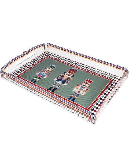 Vesta Home - Vassoio Grande - Natale 2025·schiaccianoci·45 X 31 X 6,1 H Th. 4 Mm