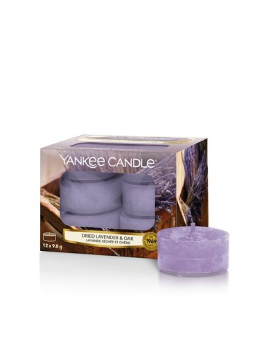 Yankee Candle - Candela Tea Light Dried Lavender & Oak