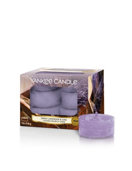 Yankee Candle - Candela Tea Light Dried Lavender & Oak
