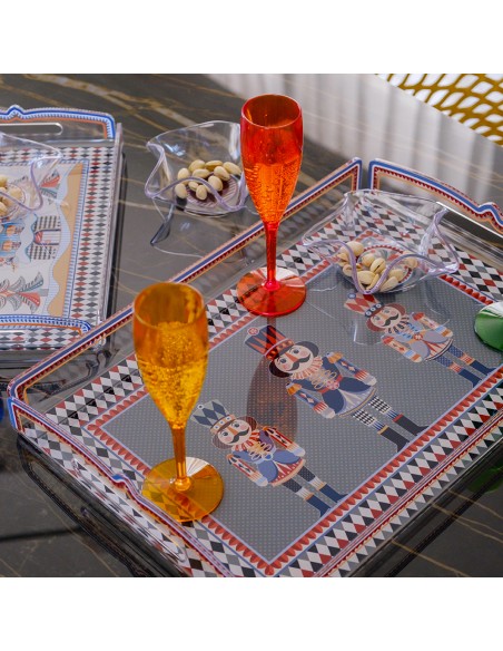 Vesta Home - Vassoio Grande - Natale 2025·schiaccianoci·45 X 31 X 6,1 H Th. 4 Mm