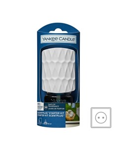 YANKEE CANDLE - ScentPlug™ Kit base con ricarica Diffusore di Fragranza Elettrico Clean Cotton®
