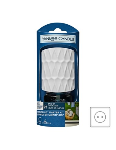 YANKEE CANDLE - ScentPlug™ Kit base con ricarica Diffusore di Fragranza Elettrico Clean Cotton®