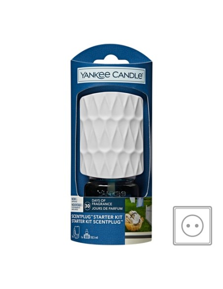 YANKEE CANDLE - ScentPlug™ Kit base con ricarica Diffusore di Fragranza Elettrico Clean Cotton®