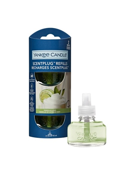 Yankee Candle - ScentPlug™ 2 Ricariche per Diffusore di Fragranza Elettrico Vanilla Lime