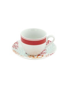 Set 6 tazzine da caffè con piattino