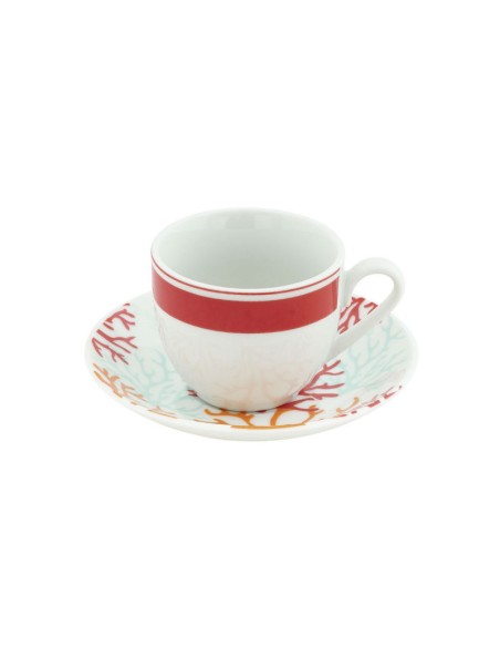 Set 6 tazzine da caffè con piattino