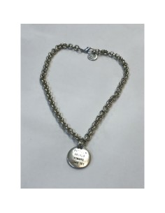 Collana Pensiero felice 'Fatti un regalo Rimani come sei' con maglia catena