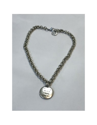 Collana Pensiero felice 'Fatti un regalo Rimani come sei' con maglia catena