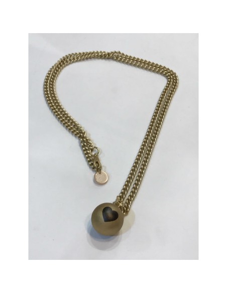 Collana Chiama Angeli con maglia catena dorata