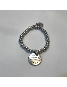 Bracciale elastico Pensiero Felice 'Meriti la Luna e le Stelle'