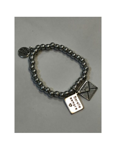 Bracciale elasticizzato Pensiero x te 'Sorelle sempre'