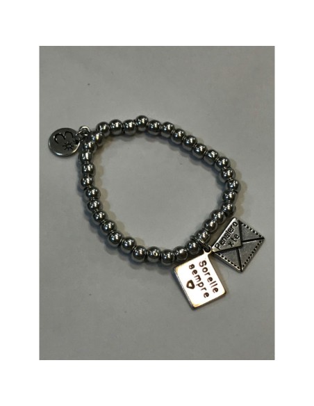 Bracciale elasticizzato Pensiero x te 'Sorelle sempre'