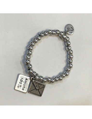 Bracciale elasticizzato Pensiero x te 'Amiche 100%'
