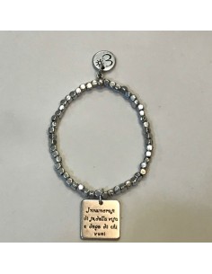 Bracciale elasticizzato Patrizia 'Innamorati di te, della vita e dopo di chi vuoi'
