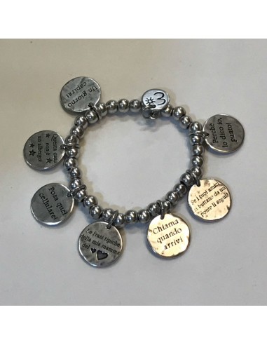 Bracciale elasticizzato Mammamia 7 frasi