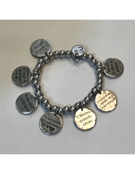 Bracciale elasticizzato Mammamia 7 frasi