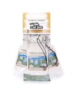 Yankee Candle - Car Jar® bonus x 3 Clean Cotton®