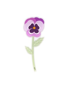 Vesta Home - Fiore Bomboniera Singolo Panse' Viola·viola·7,8 X 20 H Th. 3 Mm