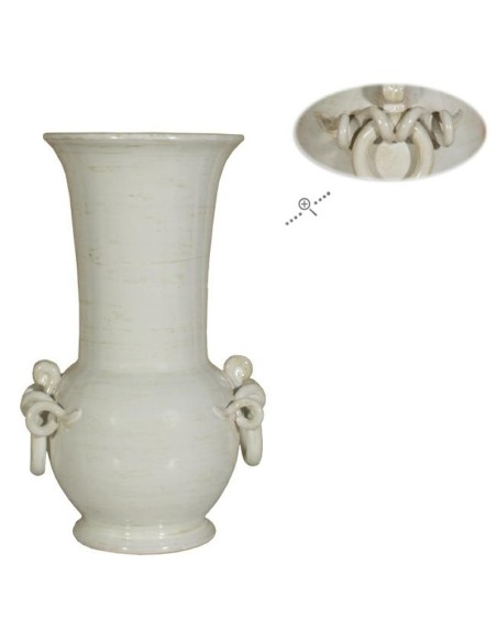 Vaso con manici torciglioni