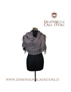 Stola in cotone, colore grigio tortora