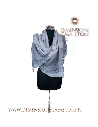 Stola con ricami, colore grigio