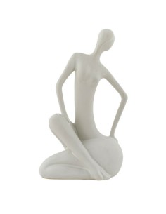 Statua in porcellana bianca cm 18