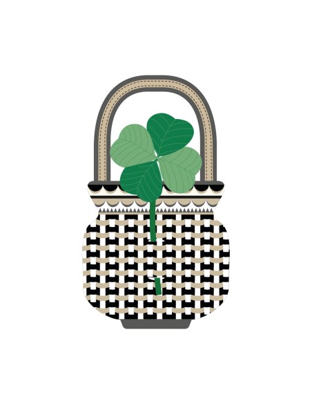 Vesta Home - Bomboniera - Quadrifoglio Kit 6 Pz·verde·10 X 19 H Th. 3 Mm