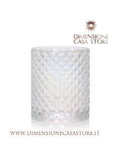 Yankee Candle - Porta Candele Langham - Vetro sfaccettato