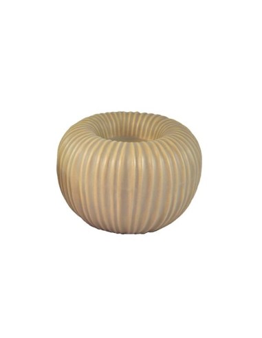 Porta candela in ceramica tortora cm 8,5 x 5,5