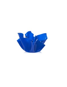 iPLEX - Vaso linea Drappeggi in plexiglass blu pieno drappeggiato a mano Made in Italy - arredamento casa ufficio studio fiorier