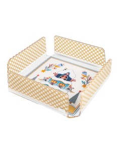 Vesta Home - Portatovaglioli Medio Natale 2025·casetta·18,5 X 18,5 X 9,5 H Th. 4 Mm 2