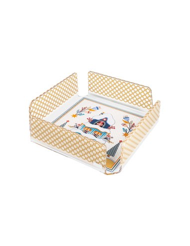 Vesta Home - Portatovaglioli Medio Natale 2025·casetta·18,5 X 18,5 X 9,5 H Th. 4 Mm