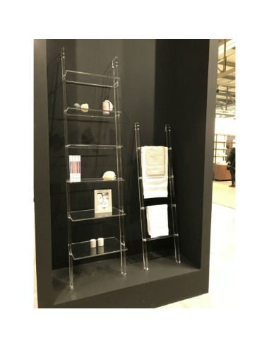 Vesta Home - Way Up Medium Libreria 4 Ripiani·trasparente·43 X 31,5 X 150 H Cm Shelves: 43 X 28 H Th. Structure 15 Mm Th. Shelve