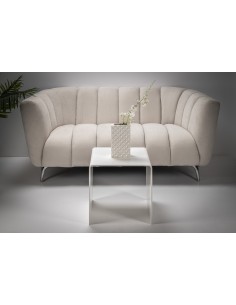 iPLEX - Tavolino design anni '80 in plexiglass tagliato a laser color bianco pieno Made in Italy - arredamento casa salotto stud 2