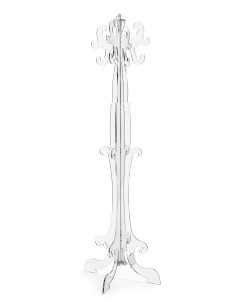 iPLEX - Thonet Appendiabiti design inizio secolo XX in plexiglass Trasparente. Made in Italy - Trasparente/Trasparente - 56x173x