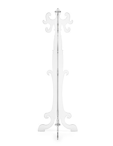 iPLEX - Thonet Appendiabiti design inizio secolo XX in plexiglass Trasparente. Made in Italy - Trasparente/Trasparente - 56x173x