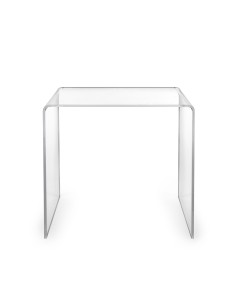 iPLEX - Tavolino design anni '80 in plexiglass tagliato a laser Trasparente Made in Italy - arredamento casa salotto studio uffi 2