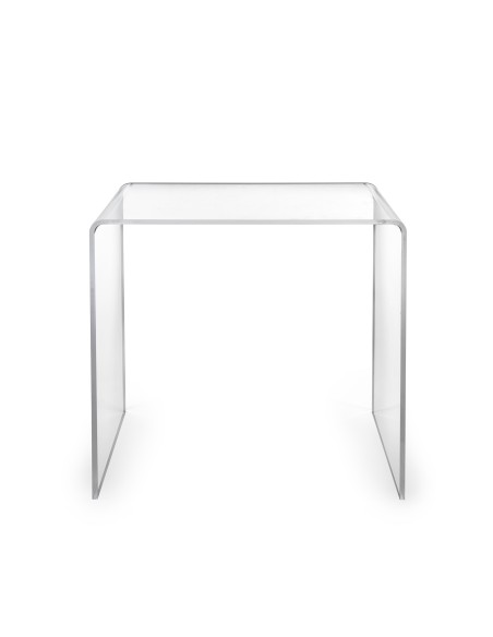 iPLEX - Tavolino design anni '80 in plexiglass tagliato a laser Trasparente Made in Italy - arredamento casa salotto studio uffi