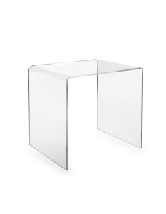 iPLEX - Tavolino design anni '80 in plexiglass tagliato a laser Trasparente Made in Italy - arredamento casa salotto studio uffi