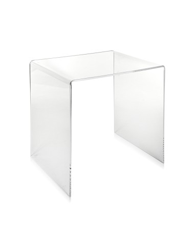 iPLEX - Tavolino design anni '80 in plexiglass tagliato a laser Trasparente Made in Italy - arredamento casa salotto studio uffi