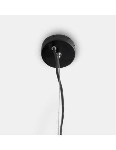 iPLEX - Gorgon Lampadario a sospensione in plexiglass PMMA nero pieno. - arredamento casa salotto studio sala ricevimenti - 60x4