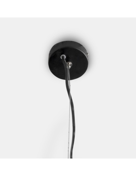 iPLEX - Gorgon Lampadario a sospensione in plexiglass PMMA nero pieno. - arredamento casa salotto studio sala ricevimenti - 60x4